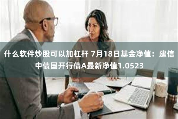 什么软件炒股可以加杠杆 7月18日基金净值：建信中债国开行债A最新净值1.0523