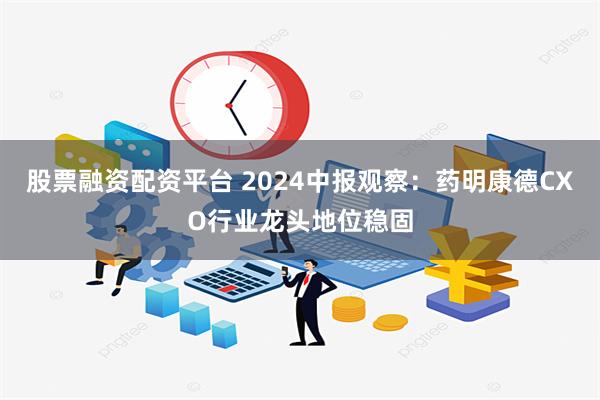 股票融资配资平台 2024中报观察：药明康德CXO行业龙头地位稳固