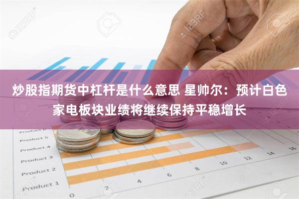 炒股指期货中杠杆是什么意思 星帅尔：预计白色家电板块业绩将继