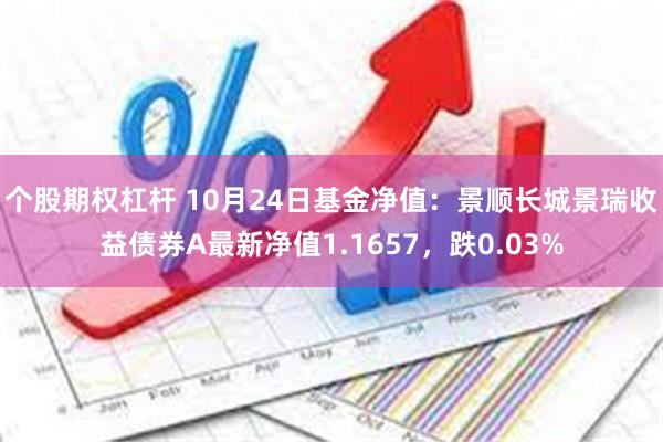 个股期权杠杆 10月24日基金净值：景顺长城景瑞收益债券A最新净值1.1657，跌0.03%