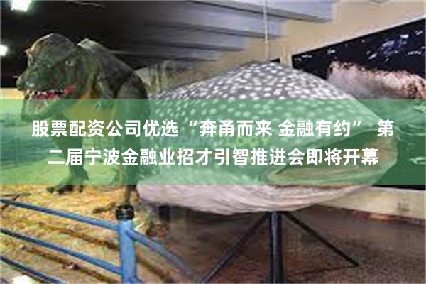 股票配资公司优选 “奔甬而来 金融有约”  第二届宁波金融业招才引智推进会即将开幕